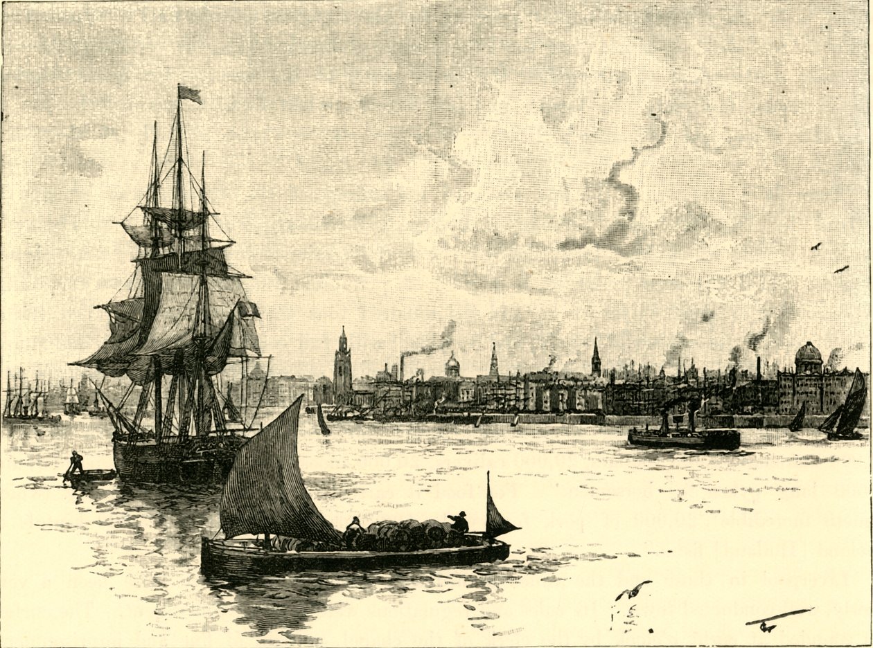 Liverpool havn, 1898. av Unbekannt