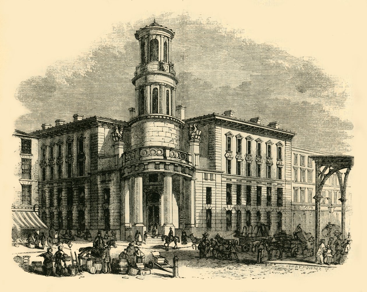 Den nåværende kullbørsen, c1872. av Unbekannt