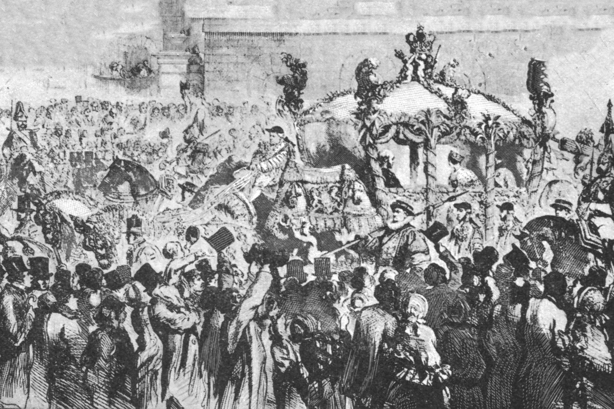 Prosesjonen til Westminster, 31. januar 1856, 1901. av Unbekannt