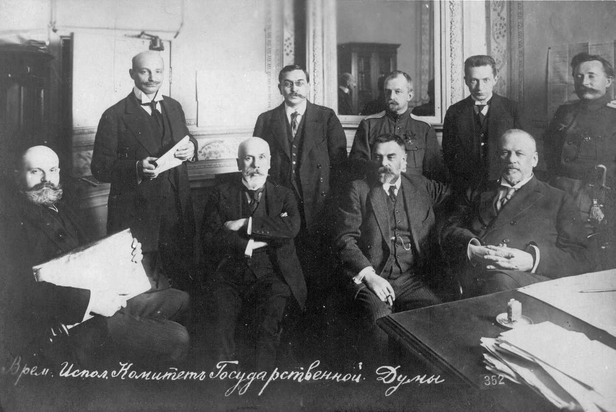 Den provisoriske komité for statsdumaen, 1917. av Unbekannt