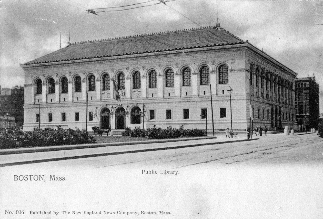 The Public Library, Boston, Massachusetts, 1905 av Unbekannt