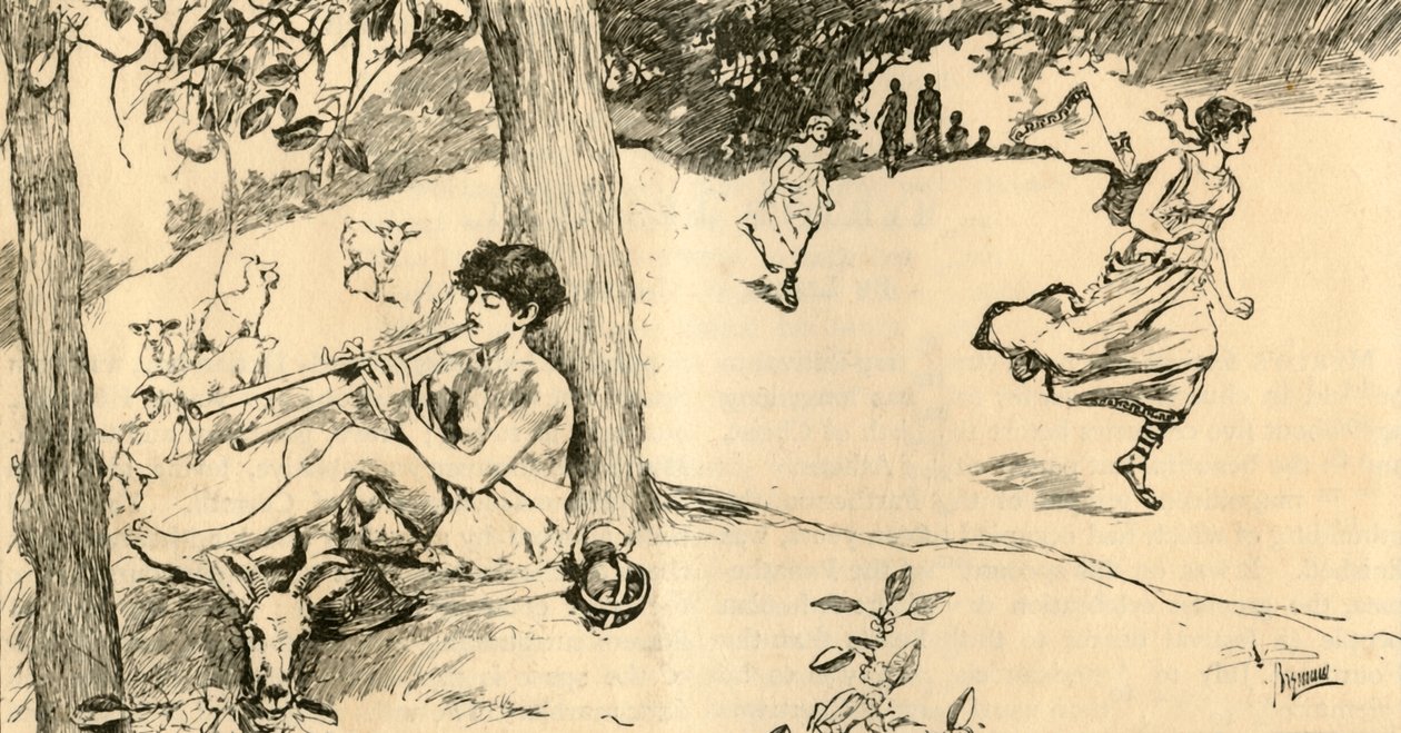 The Race of the Spartan Girls, 1881. av Unbekannt