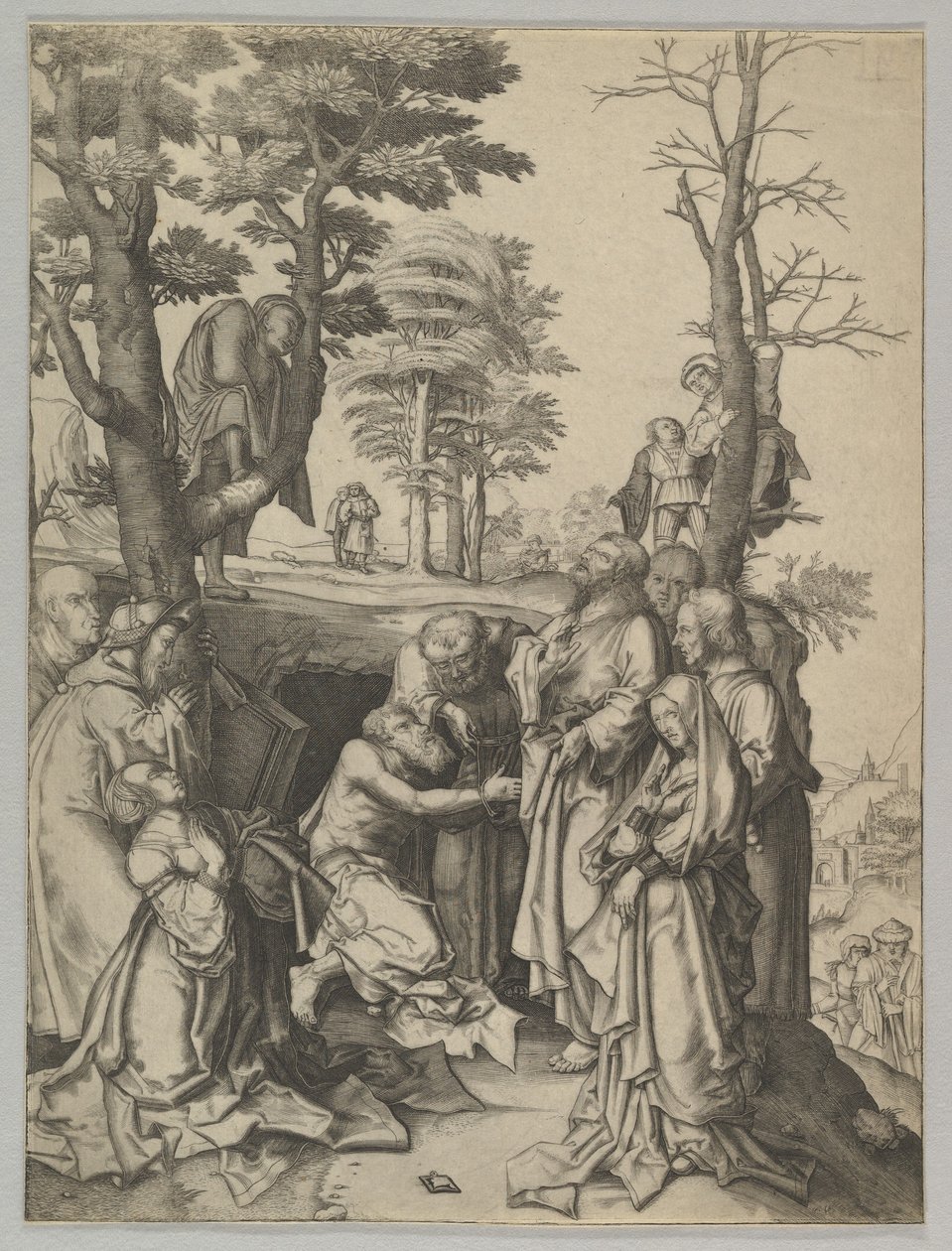 The Raising of Lazarus copy.n.d. av Unbekannt