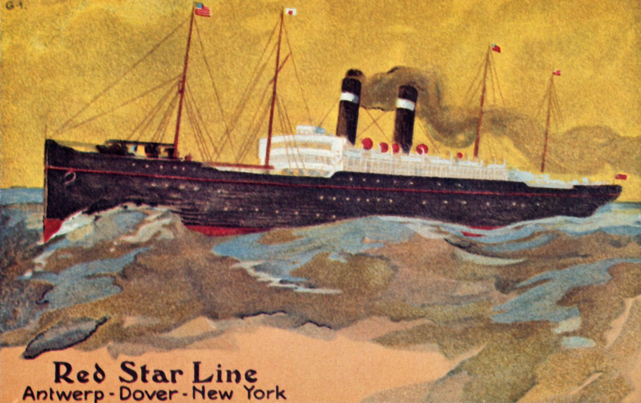 The Red Star Line, c1900. av Unbekannt