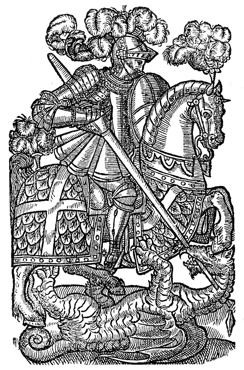 Redcrosse Knight, 1598, 1893 av Unbekannt