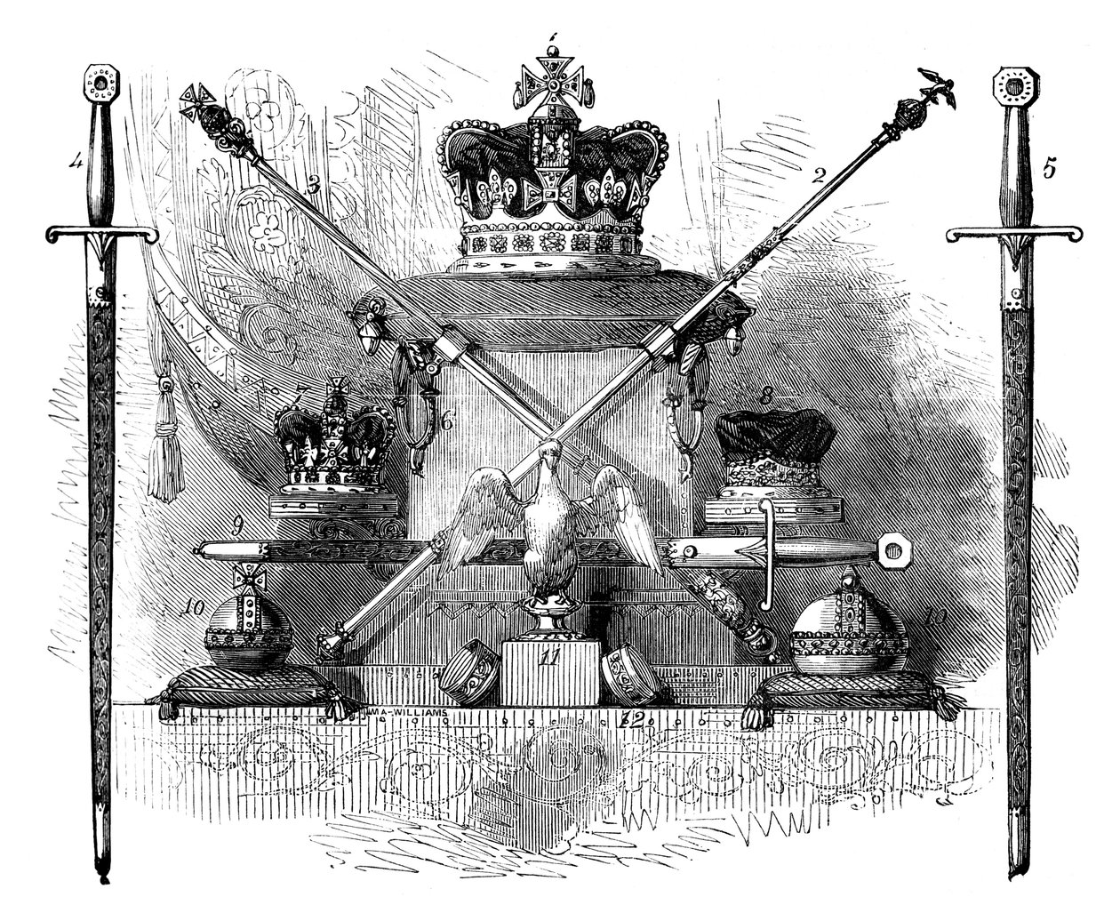 The Regalia of England, c1820 c1895 av Unbekannt