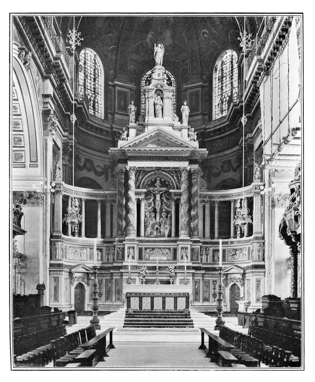 The Reredos i St Pauls Cathedral, 1901 av Unbekannt