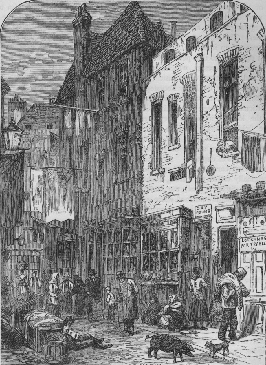 The Rookery of St Giles, London, 1850 1878 av Unbekannt