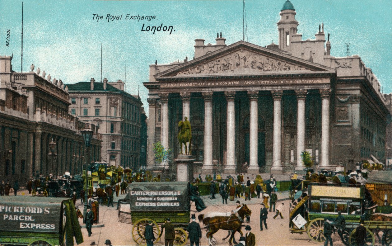 The Royal Exchange, London, c1910 av Unbekannt