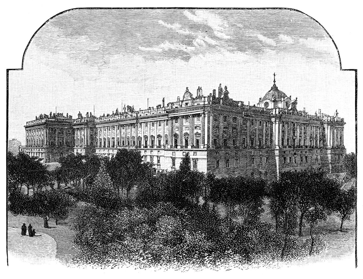 Det kongelige palass, Madrid, Spania, 1900 av Unbekannt