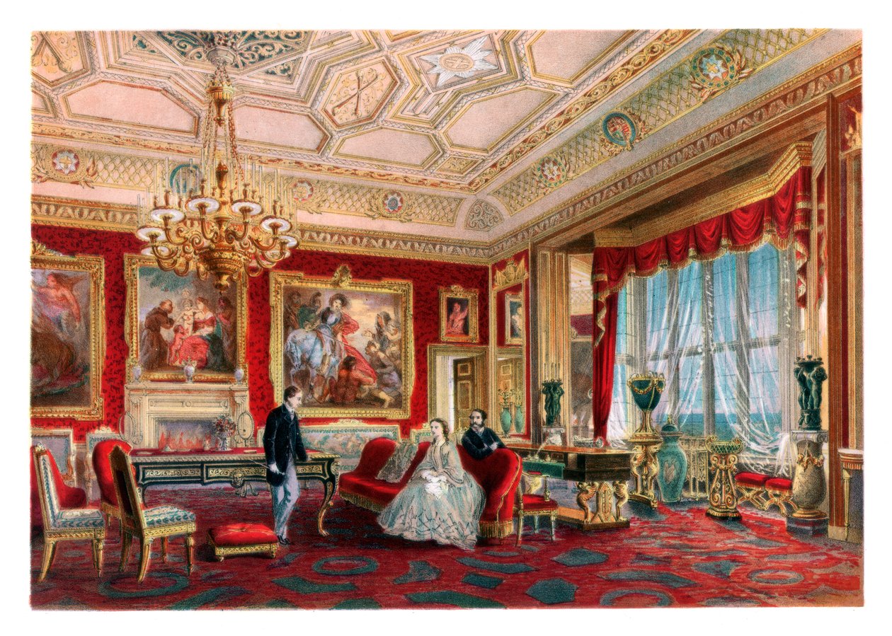 Rubens-rommet, Windsor Castle. c1850-1910 av Unbekannt