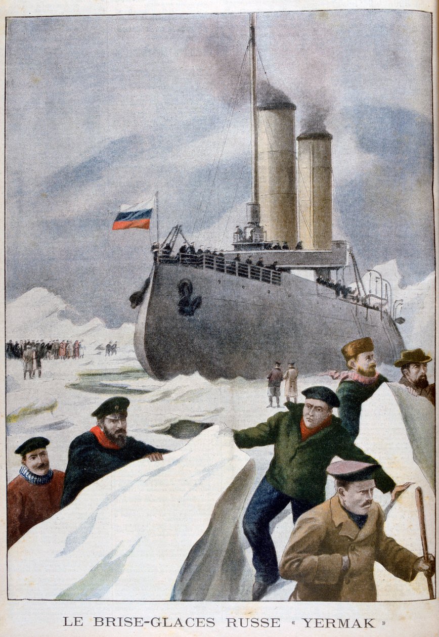 Den russiske isbryteren Yermak, 1902 av Unbekannt