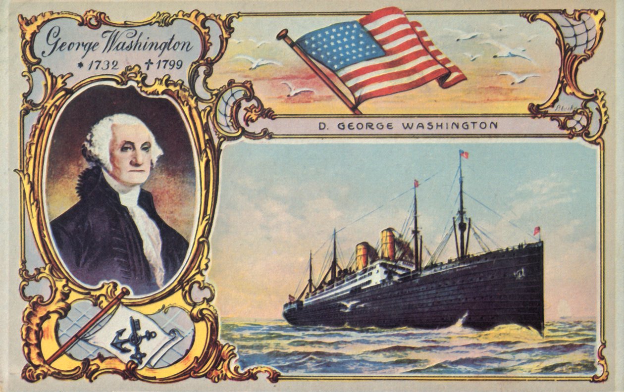 SS George Washington, c1910. av Unbekannt