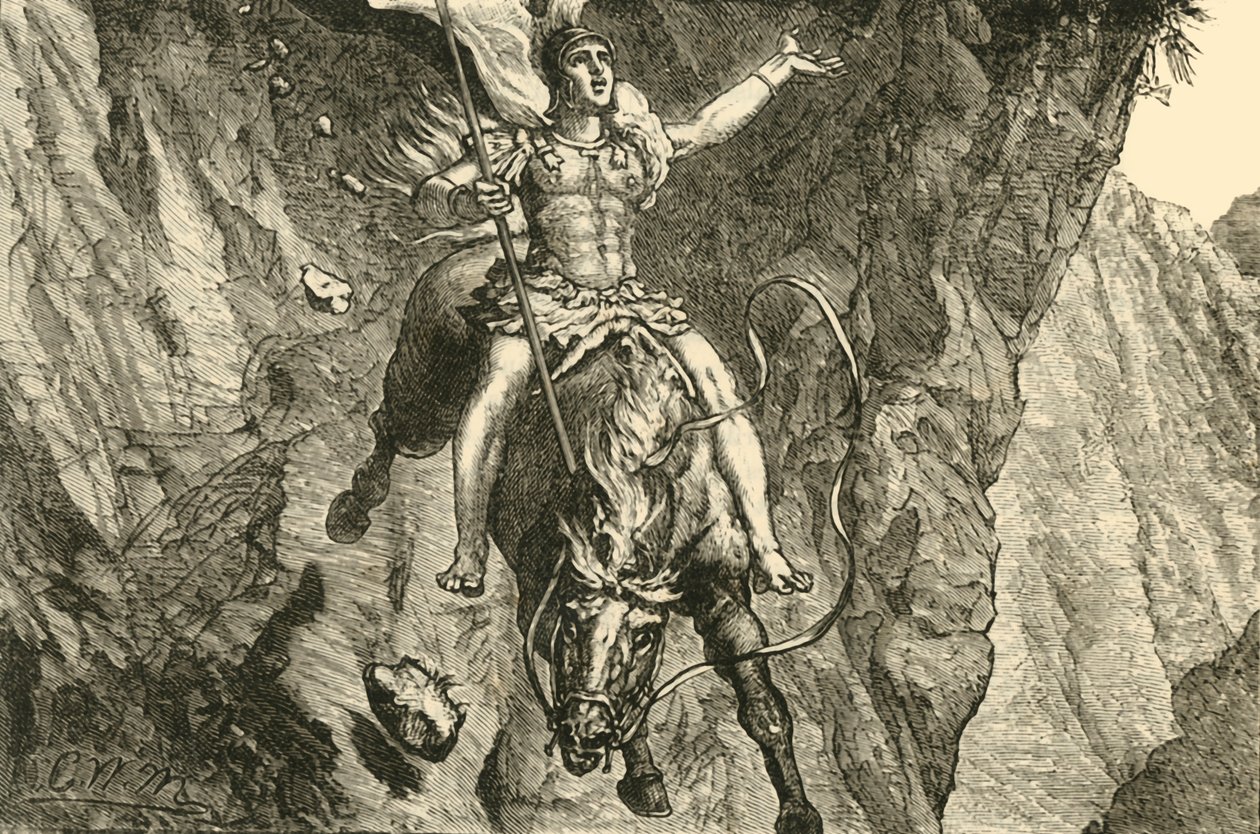 The Sacrifice of Curtius, 1890. av Unbekannt