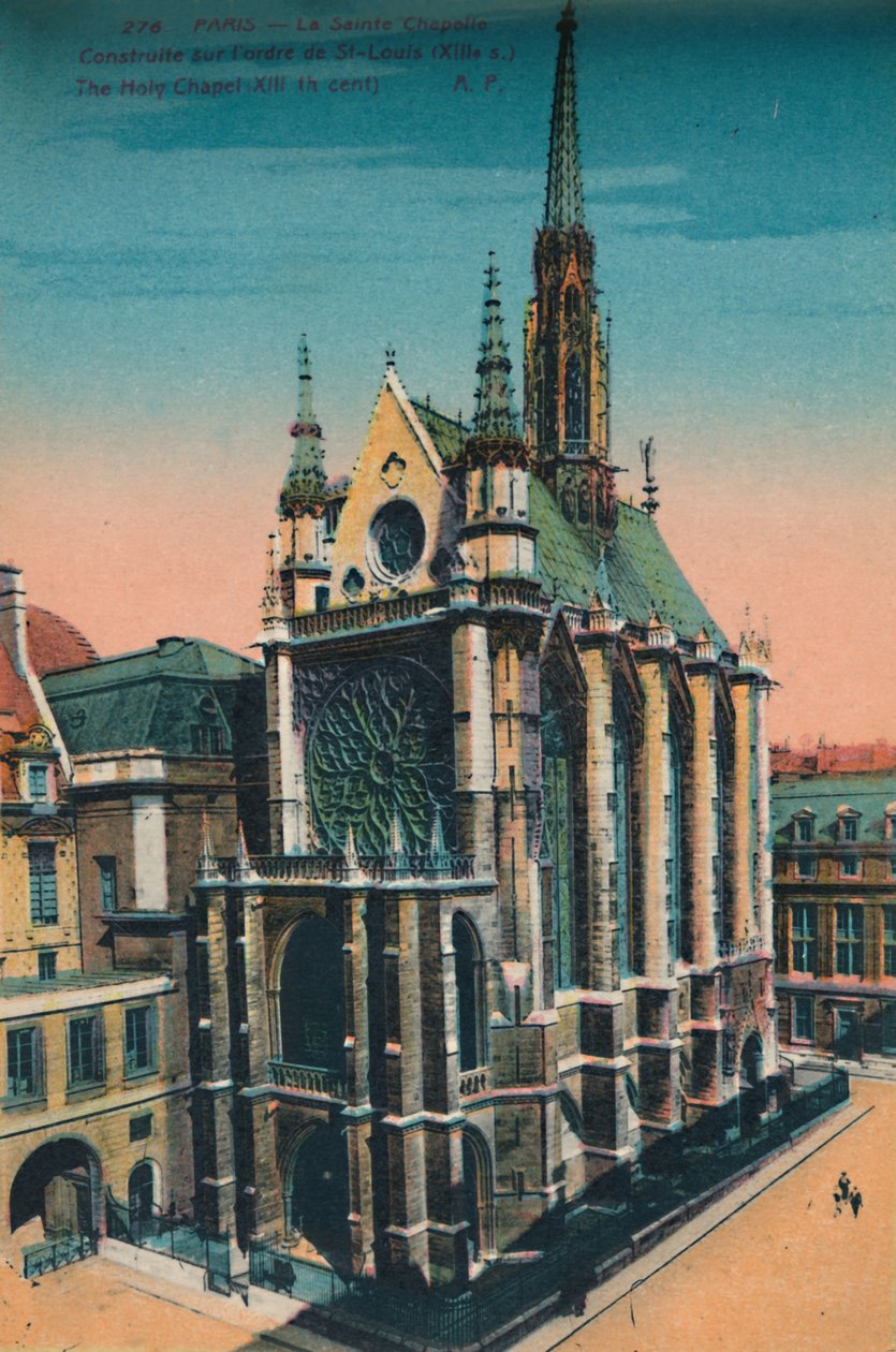 Sainte-Chapelle hellige kapell, Paris, c1920 av Unbekannt