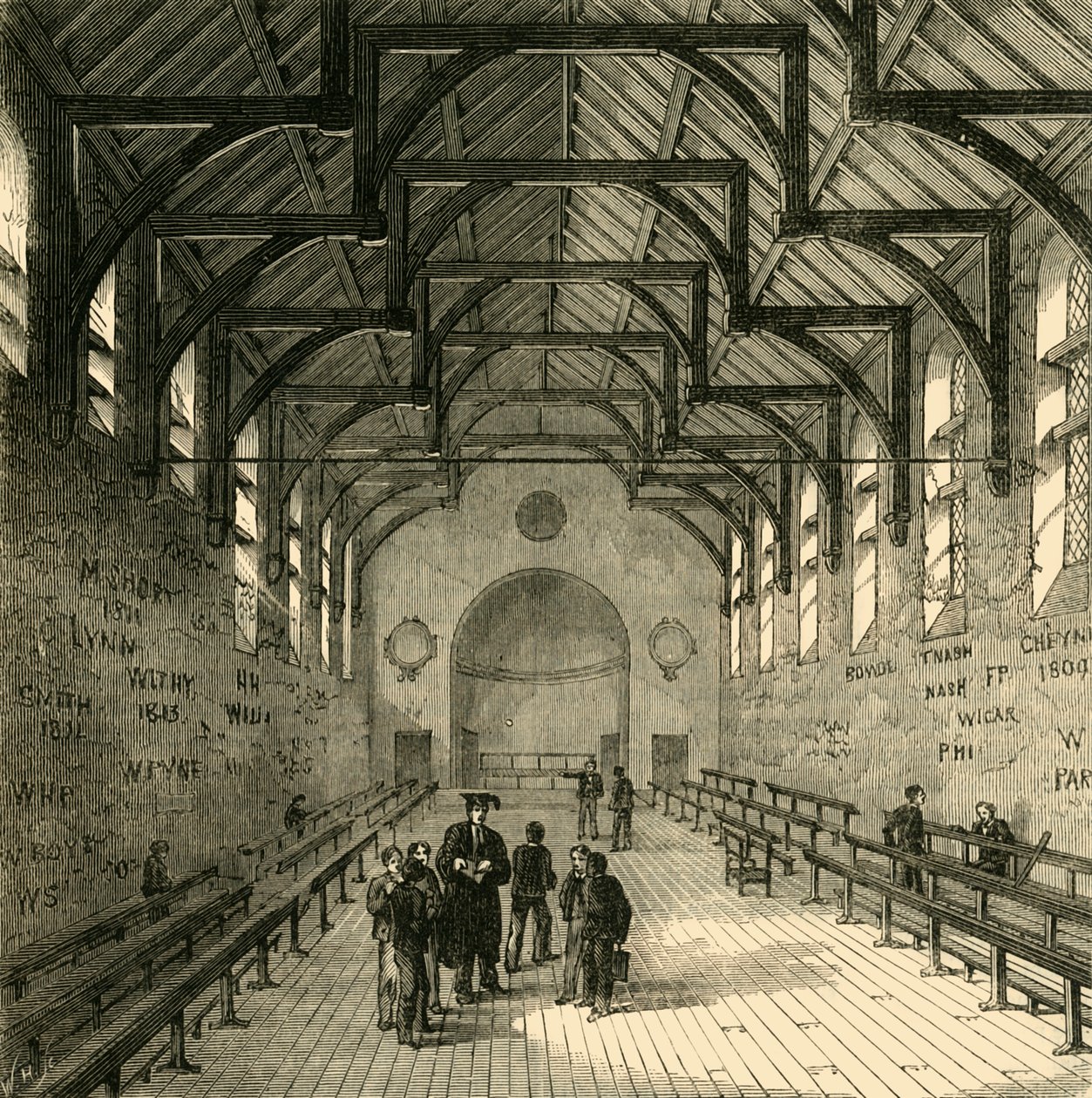 Skolestua, 1881. av Unbekannt