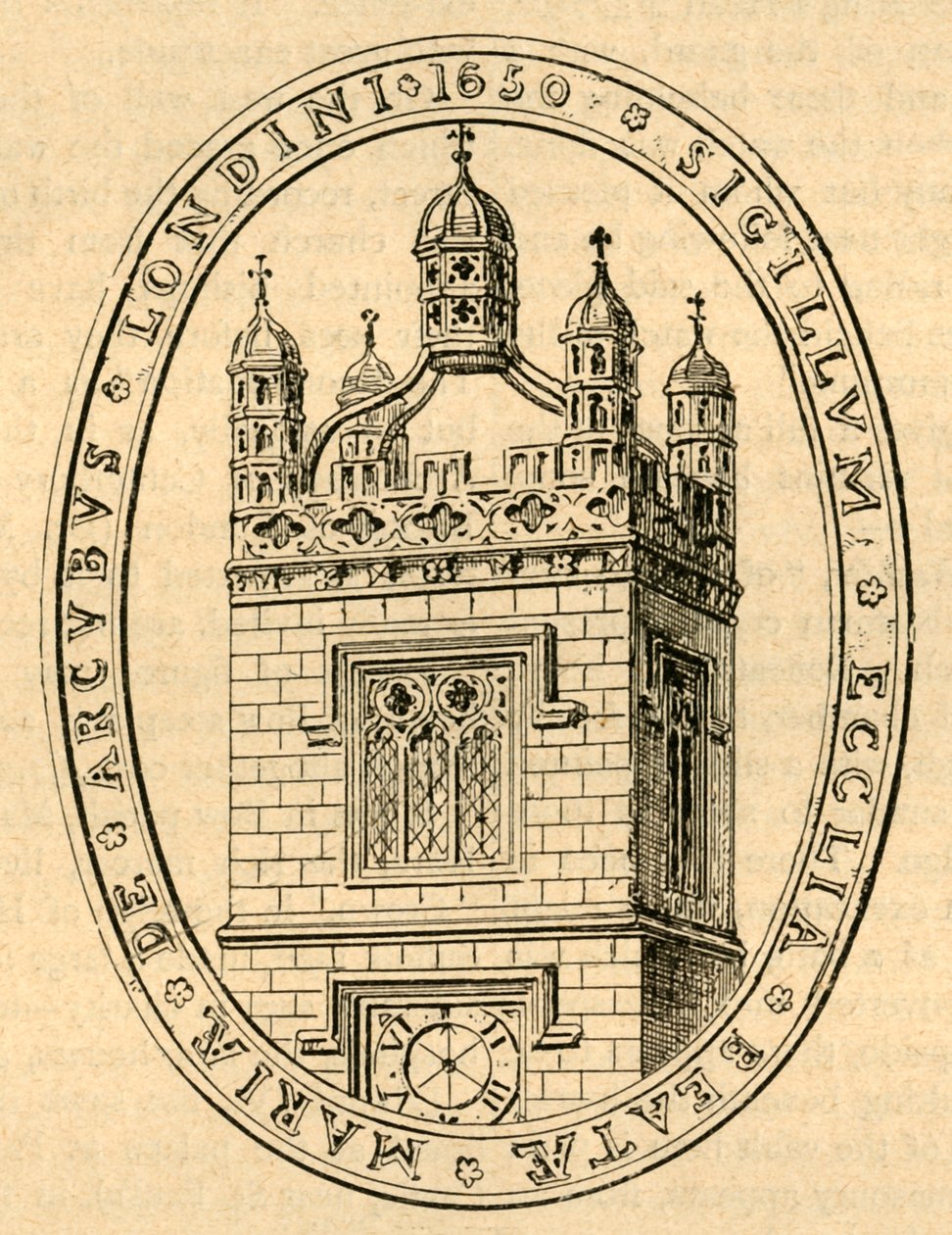 The Seal of Bow Church, c1650, 1897. av Unbekannt