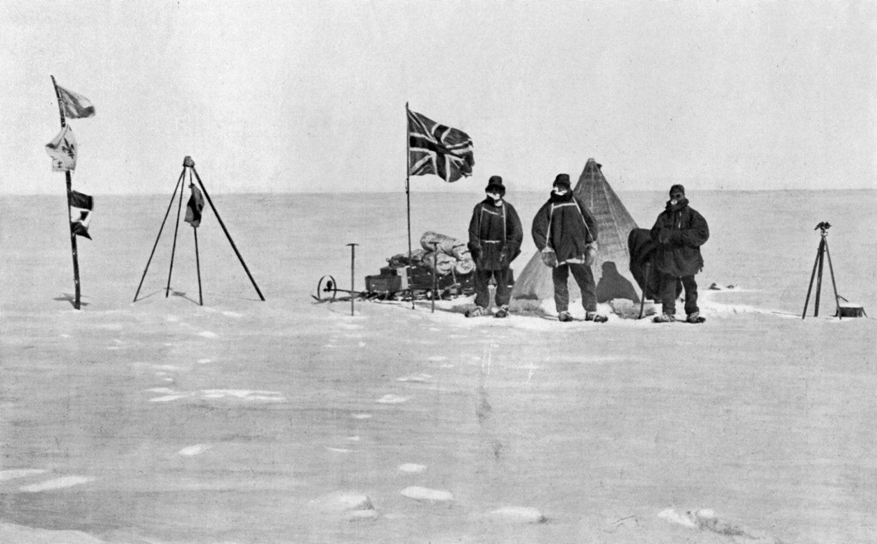 Shackleton-leiren, Antarktis, juledag, 1908 av Unbekannt