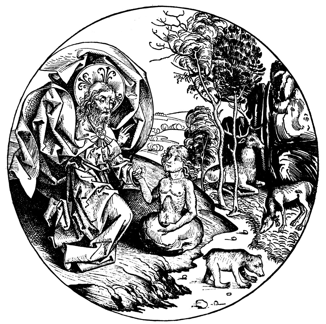 Skapelsens sjette dag, 1493 av Unbekannt