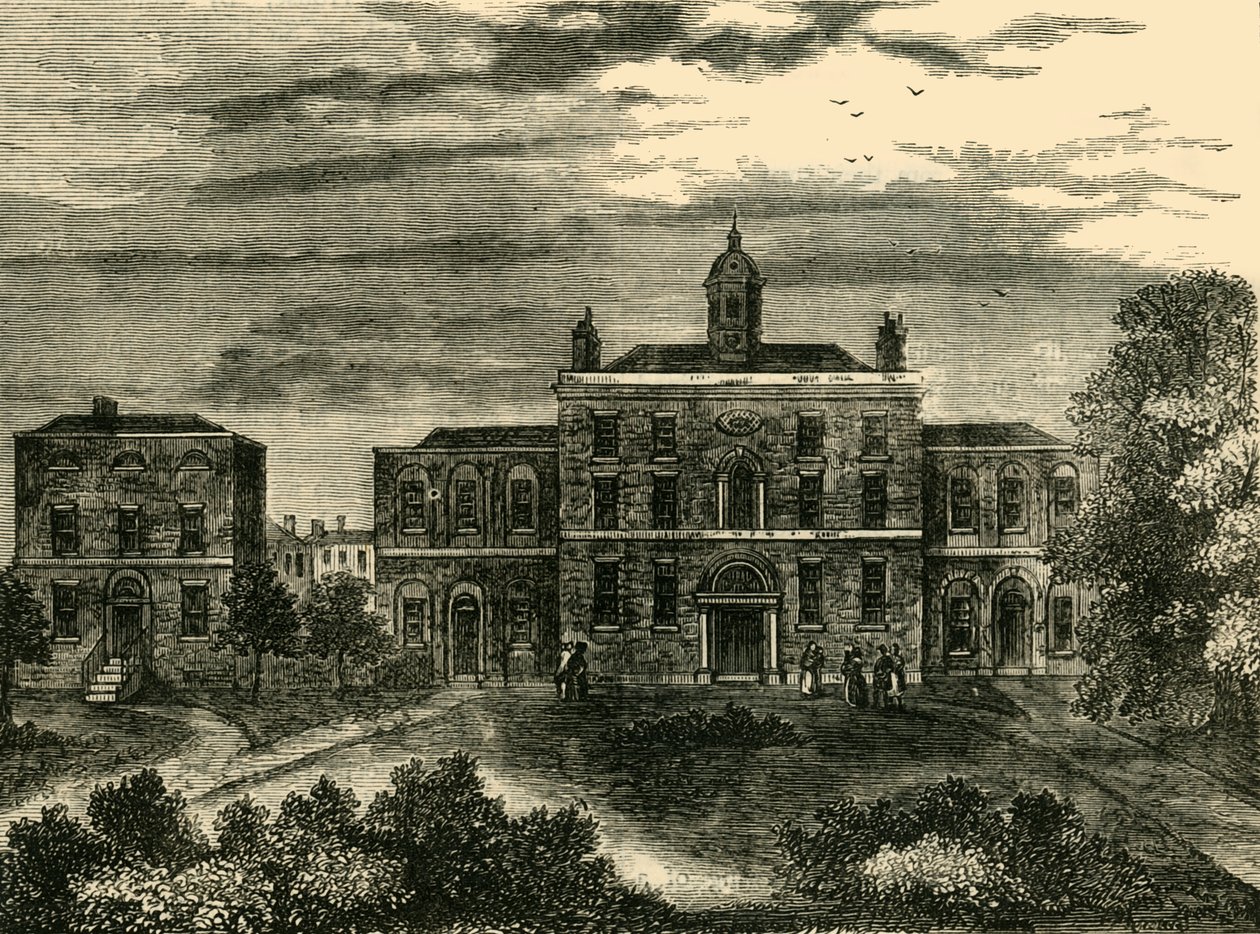 The Small-Pox Hospital, Kings Cross, i 1800, c1876. av Unbekannt