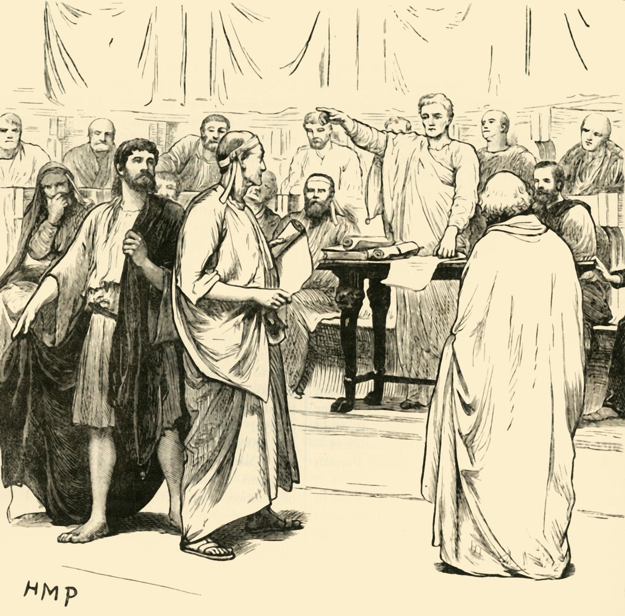 Sofistene utvist fra Roma, 1890. av Unbekannt