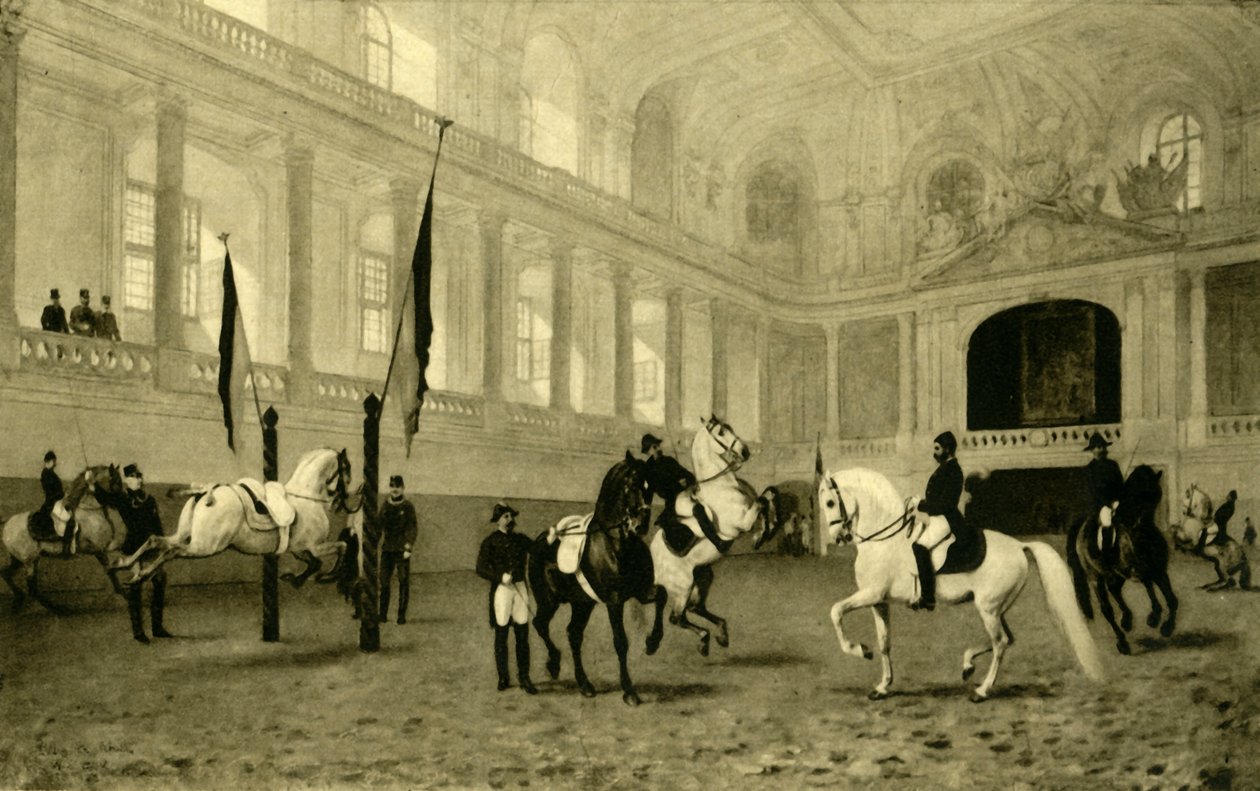 Den spanske rideskolen, Wien, Østerrike, c1935. av Unbekannt