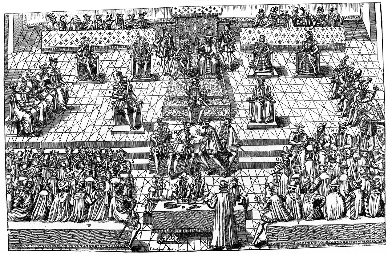 Generalstatene i Orleans, Frankrike, 1560, 1893 av Unbekannt