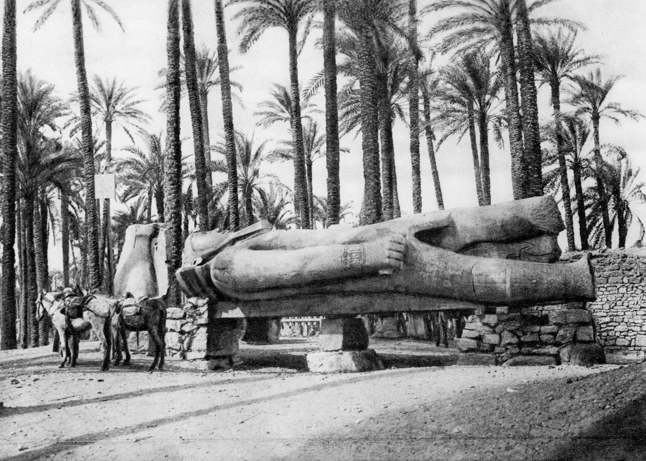 Statuen av Ramses II, Kairo, Egypt, ca 1920-tallet av Unbekannt