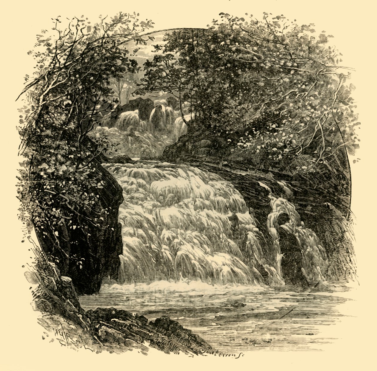 The Swallow Falls, 1898. av Unbekannt