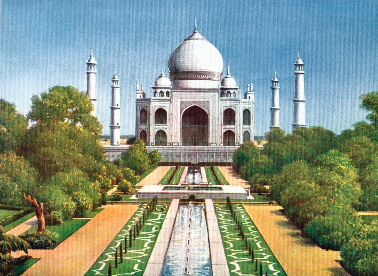 Taj Mahal, Agra, India, tidlig på 1900-tallet av Unbekannt