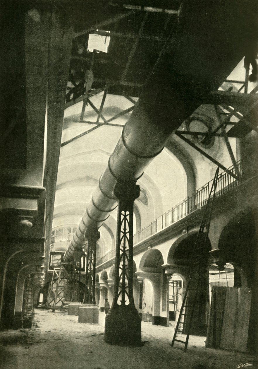 Teleskopet fullført, 1900. av Unbekannt