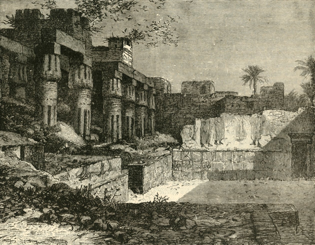 Templet i Luxor, 1890. av Unbekannt