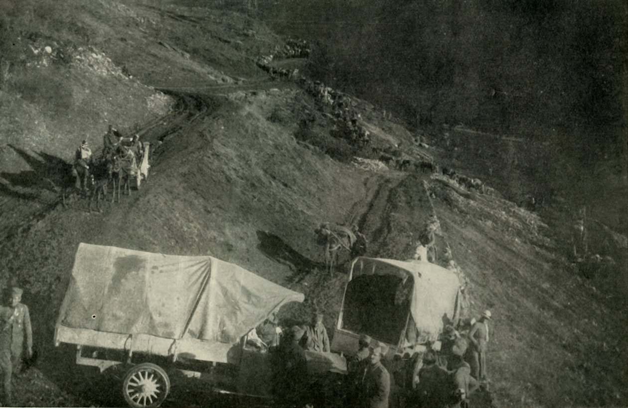 The Terrible Retreat fra Serbia, 1919. av Unbekannt