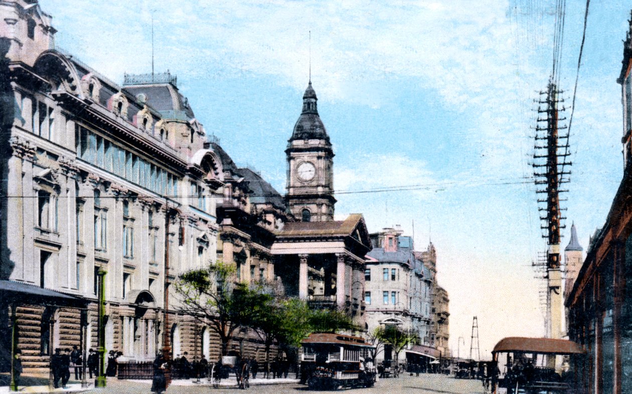 Rådhusets nye utvidelse, Melbourne, Australia, 1912 av Unbekannt