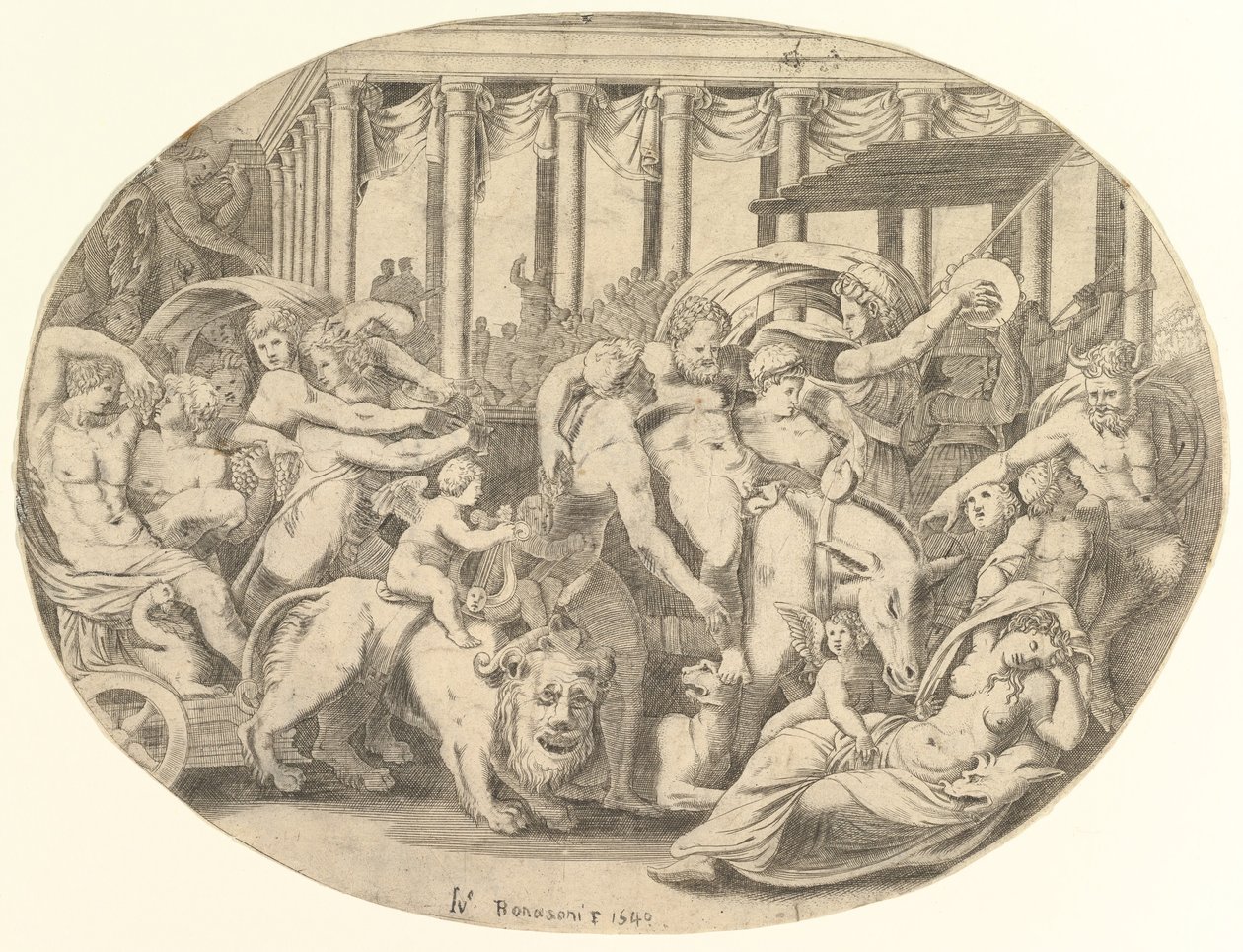 The Triumph of Bacchus, 1500-tallet. av Unbekannt