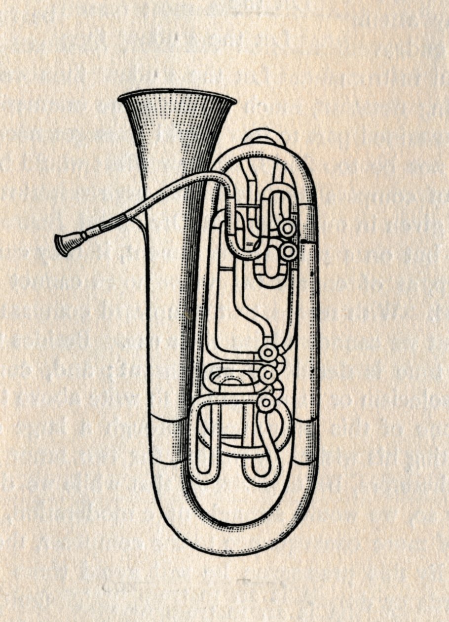 The Tuba - Contra Bass Tuba, 1895. av Unbekannt
