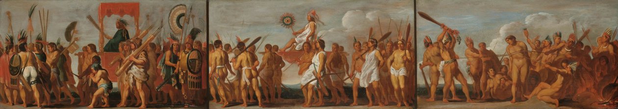 The Tupinambás Treatment of Prisoners of War, ca.1630. av Unbekannt