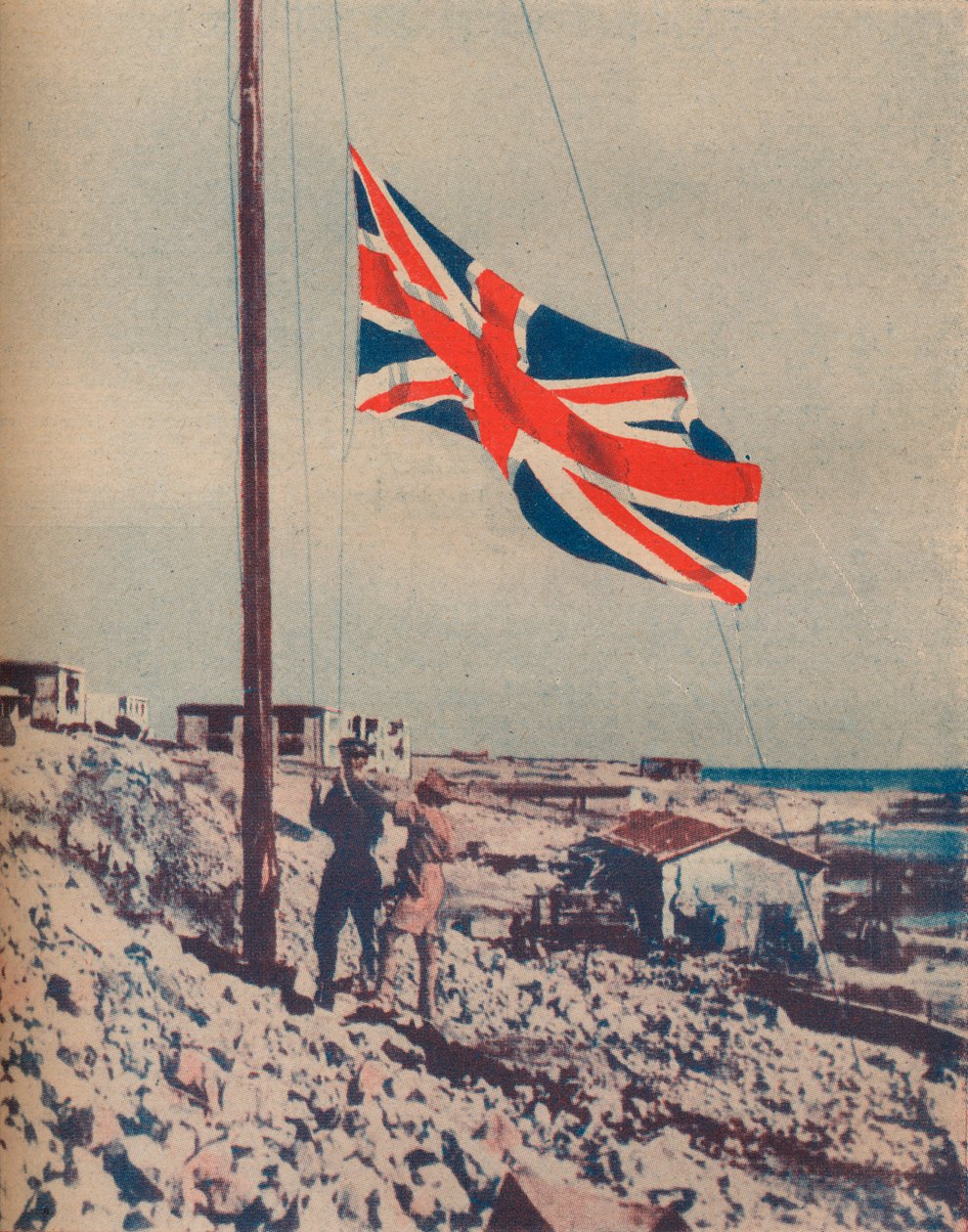 Union Jack flyr over Tobruk, 1942 av Unbekannt