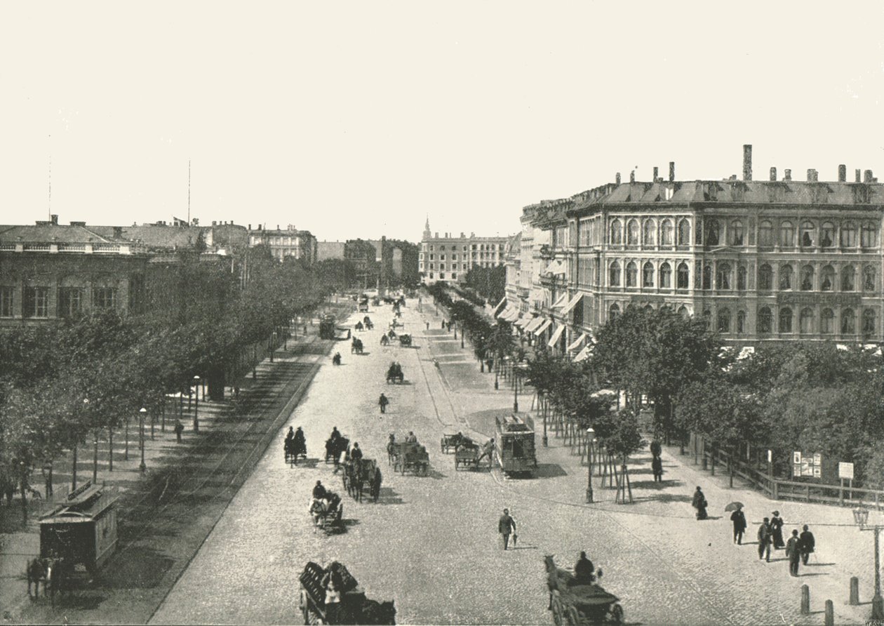 Vesterbrogade, København, Danmark, 1895. av Unbekannt