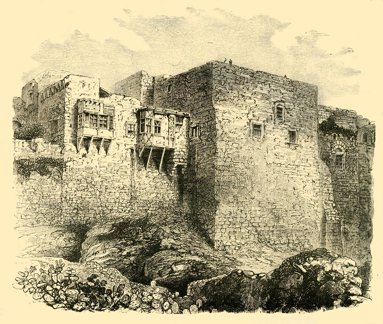 Jerusalems murer, 1890. av Unbekannt