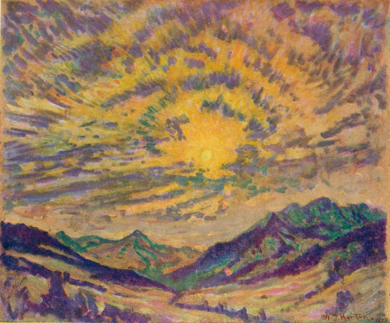 Vintersolen, c1885-1925, 1925 av Unbekannt