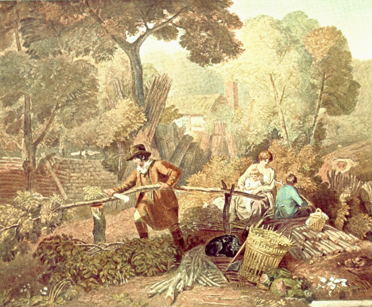 Vedhoggeren, 1812, c1900. av Unbekannt
