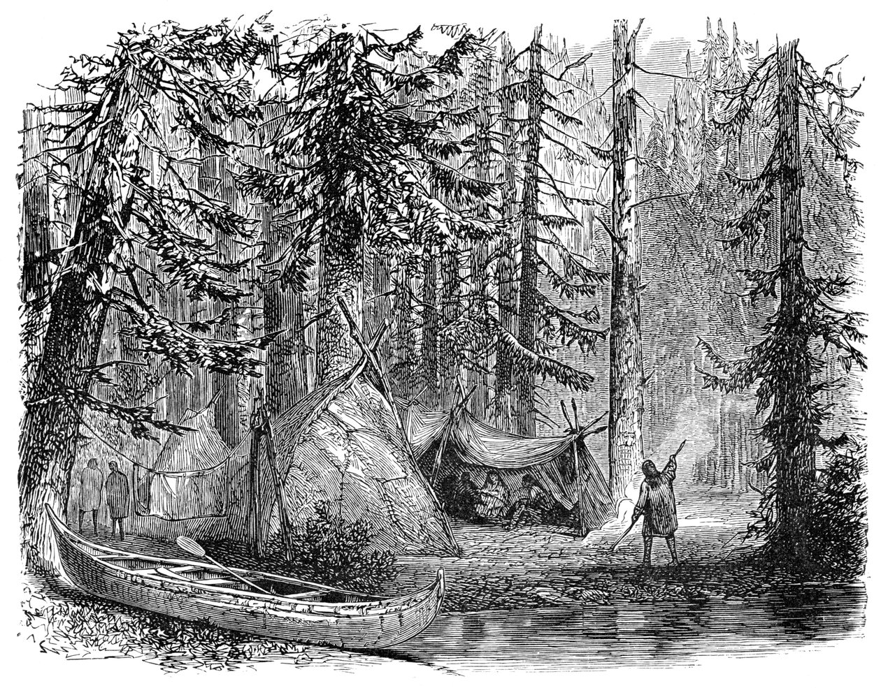 Skogen før emigranten, 1900 av Unbekannt