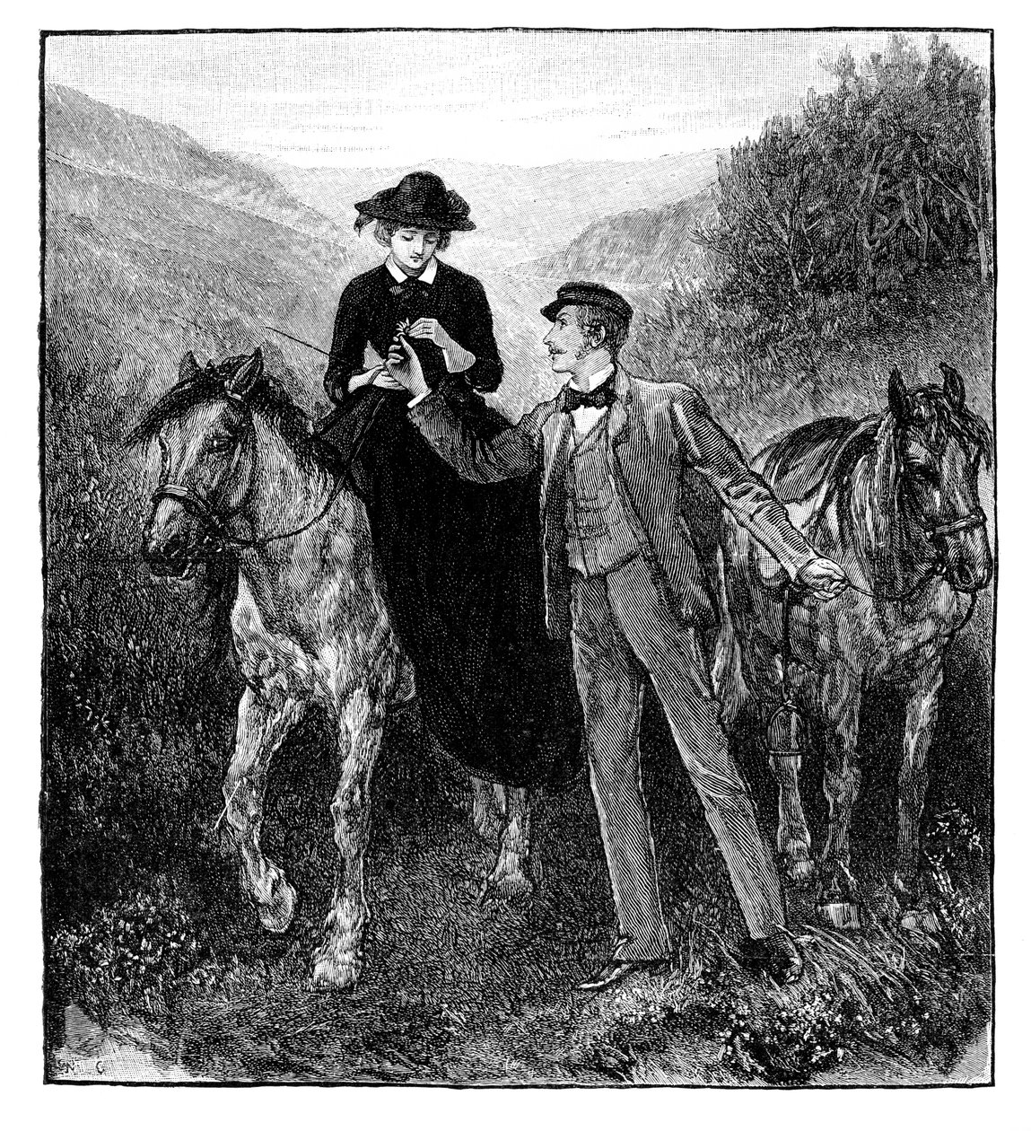 The Wooing of the Princess Royal, 1850-tallet, 1888 av Unbekannt
