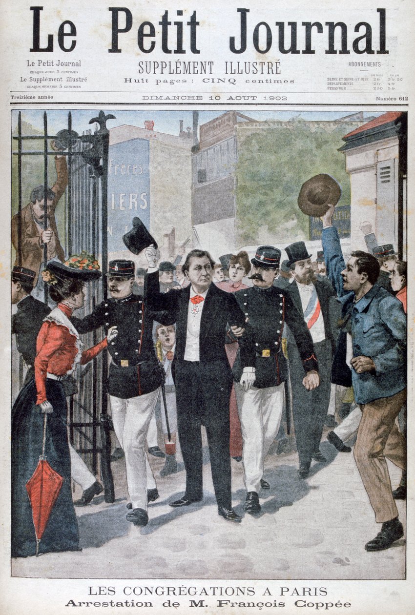 Arrestasjonen av Francois Coppee, 1902 av Unbekannt