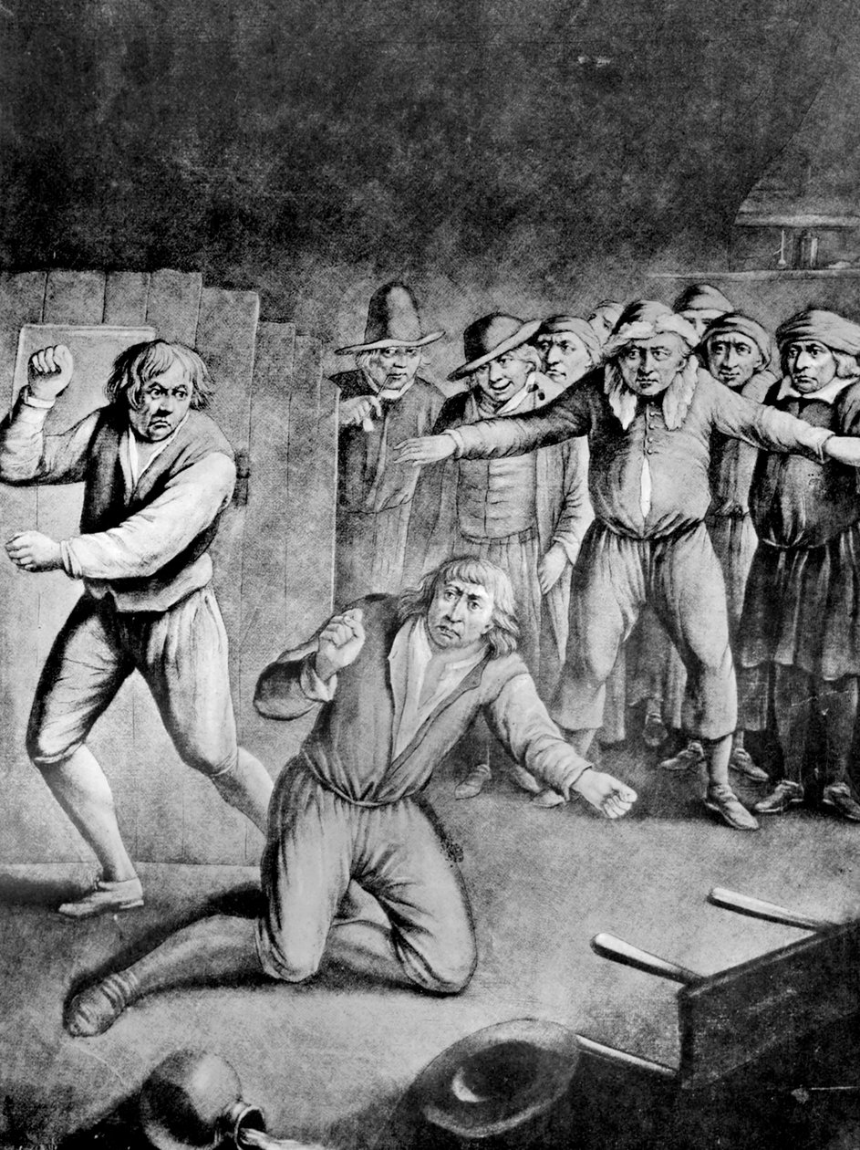 Den blåmerke fyrstikken, 1730 av Unbekannt