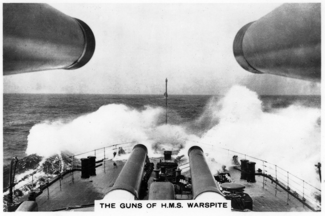Kanonene til slagskipet HMS Warspite, 1937 av Unbekannt