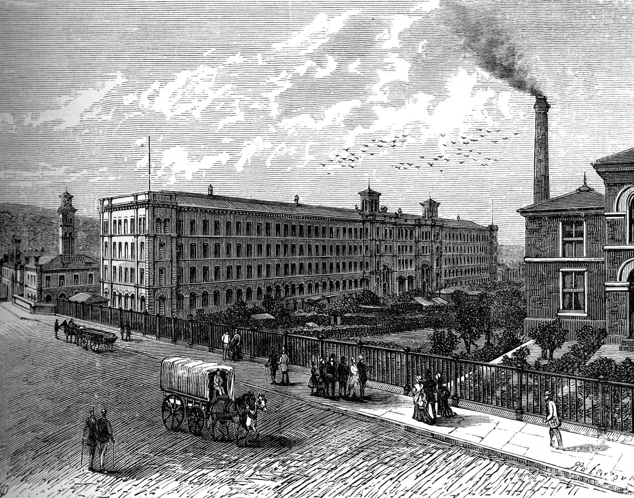 Bruket i Saltaire, c1880 av Unbekannt