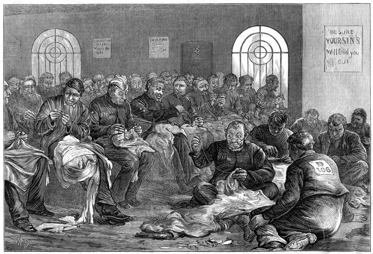 Nålerommet, Clerkenwell Prison, London, 1874 av Unbekannt