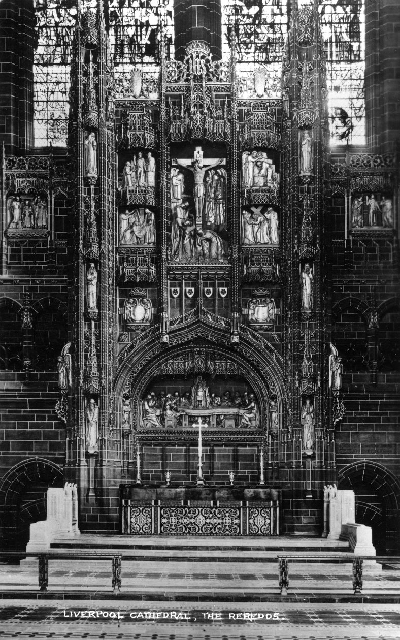 Reredoene i Liverpool Cathedral, 1900-tallet av Unbekannt